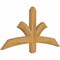 Ekena Millwork Davenport Rough Sawn Timber Gable Bracket, Western Red Cedar, 48"W x 24"H x 2"D x 4"F, 12/12 Pitch GBW048X24X0204DAV00RWR - alternate 3
